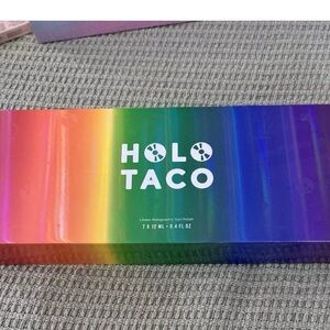 Holo taco rainbow nail polish collection box